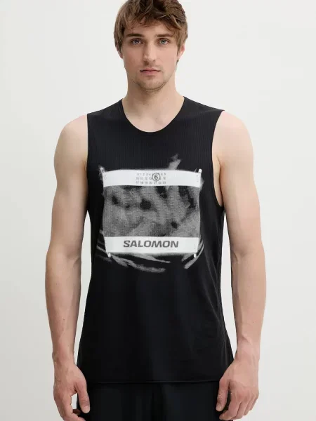 Тениска Maison Margiela x Salomon черно
