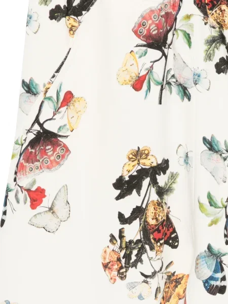 Pantaloni Undercover cu model floral cu imagine