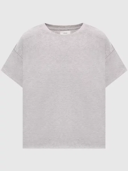 Меланжева футболка BASILUZZO Loulou De Saison сіра