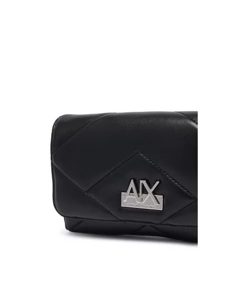 Armani Exchange crossbody kabelka dámska z imitácie kože čierna