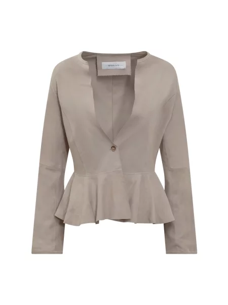 Kurtka skórzana Bully szara