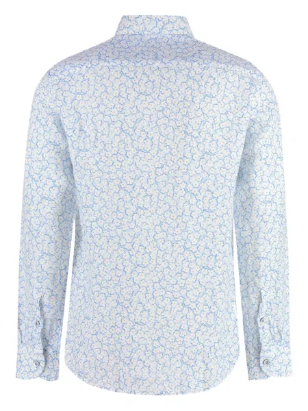 Cămașă Bastoncino cu model floral cu imagine lungă albastru