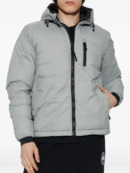 Geacă Canada Goose cu glugă gri
