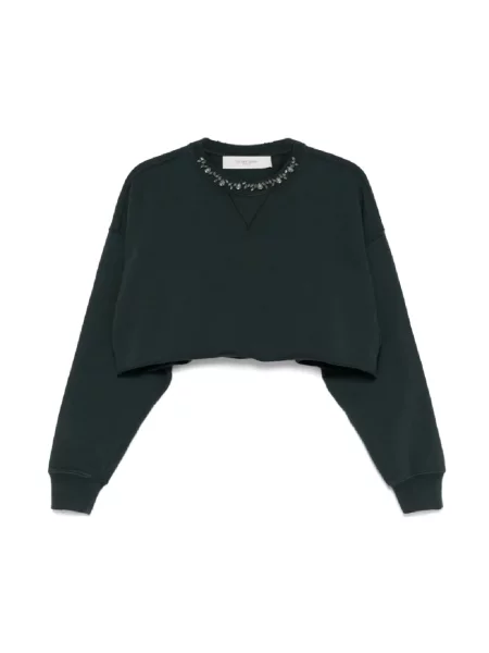 Kołnierzykowy bluza Golden Goose o krotszym kroju czarna