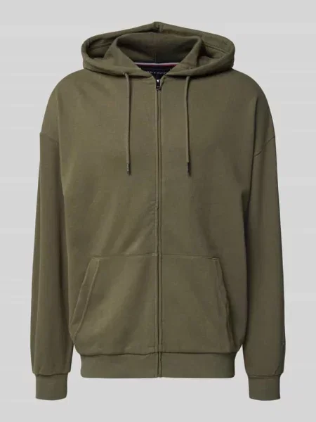 Bluza rozpinana o kroju relaxed fit z mieszanki bawełny Tommy Hilfiger khaki