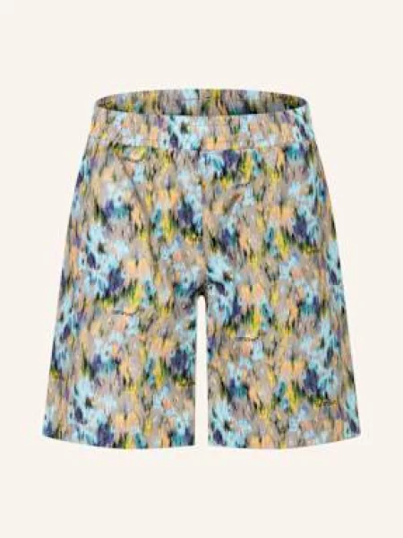 Off-White Šortky tmavě modrá/ tmavě žlutá/ olivová bílé