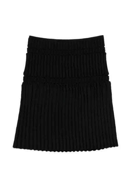 Fusta plisata Jnby cu imprimeu geometric plisată în linie A negru