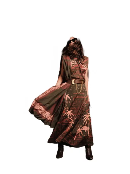 Fusta maxi Johanna Ortiz verde