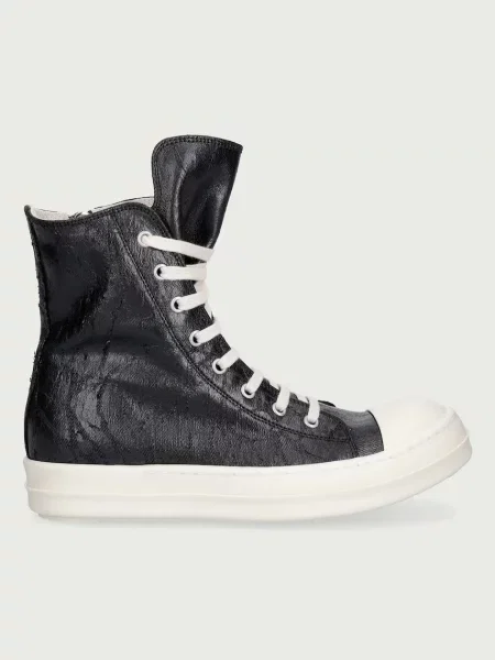 Σκαρπινια Rick Owens Drkshdw με γούνα μαύρο