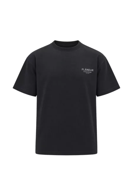 Tricou Flâneur cu imagine negru