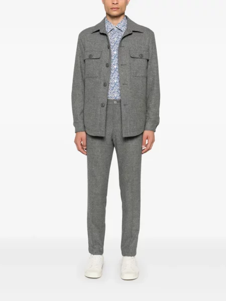 Cămașă Xacus cu model floral cu imagine albastru