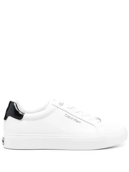 Top Calvin Klein din piele alb