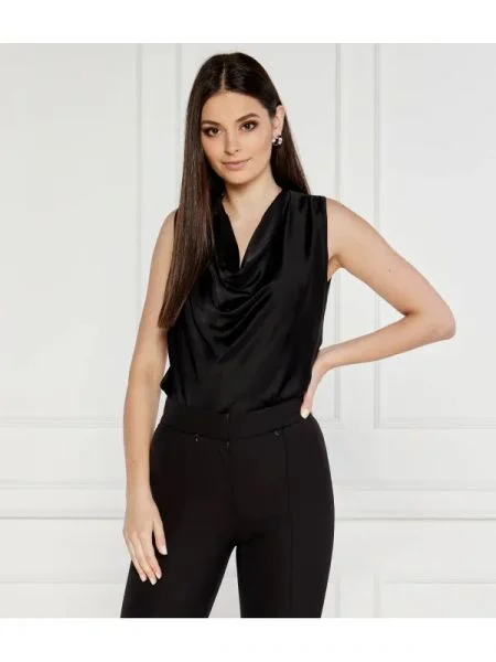 Liu Jo De satin bluză negru