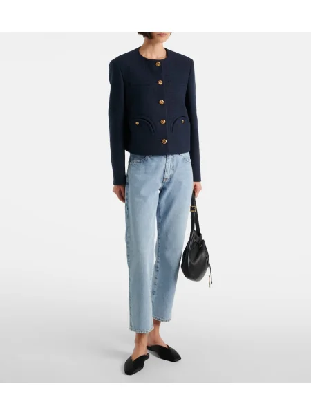 Geacă Blazé Milano din tweed albastru
