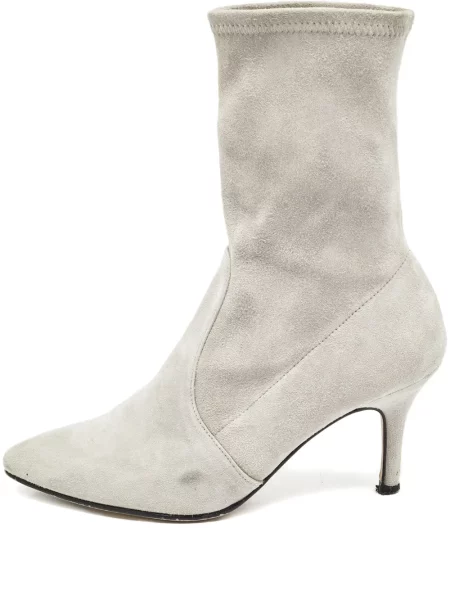 Botine Stuart Weitzman din piele de căprioară gri