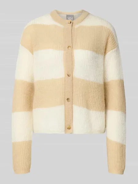 Kurtka z dzianiny o kroju regular fit z dodatkiem moheru i wełny model ‘MEANDRO’ Mm By Max Mara beżowa