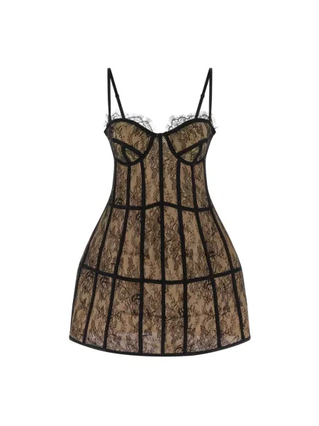 Mała mały sukienka mini Giuseppe Di Morabito koronkowa czarna