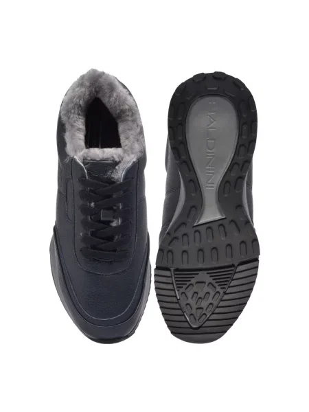 Sneakersy Baldinini skórzane niebieskie