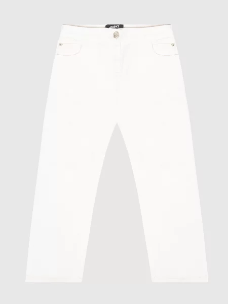 Детские джинсы Versace белые