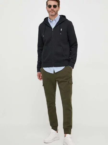 Košulja Polo Ralph Lauren za muškarce regular o button-down ovratnikom plava