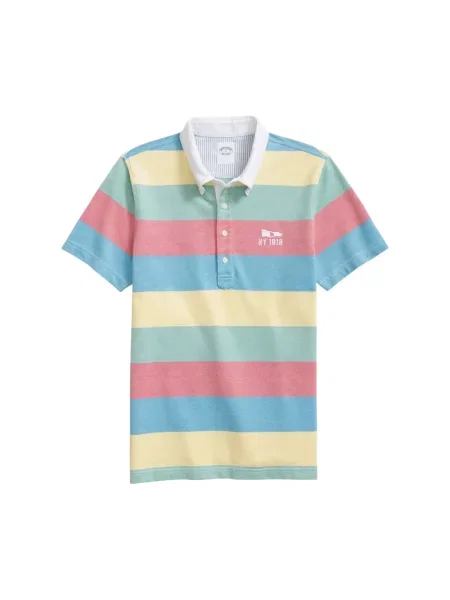 Dzianinowa koszulka polo Brooks Brothers z paskiem