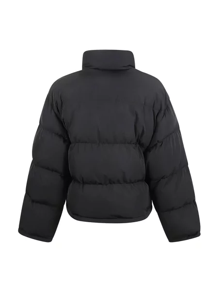 Lniana kurtka puchowa Balenciaga dwustronna czarna