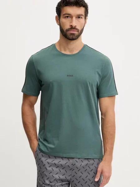 BOSS loungwear tričko s Unique T-Shirt zelené