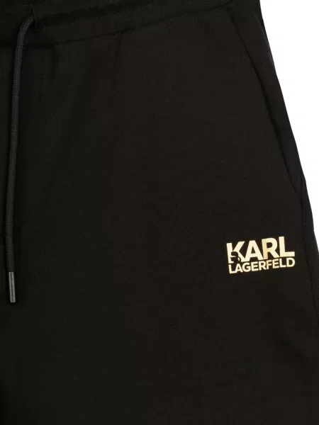 Шорти Karl Lagerfeld с принт черно