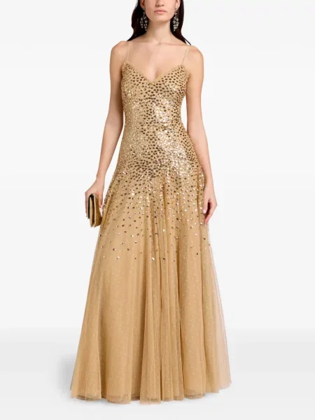 Oblekové maxi maxi šaty Needle & Thread s flitry