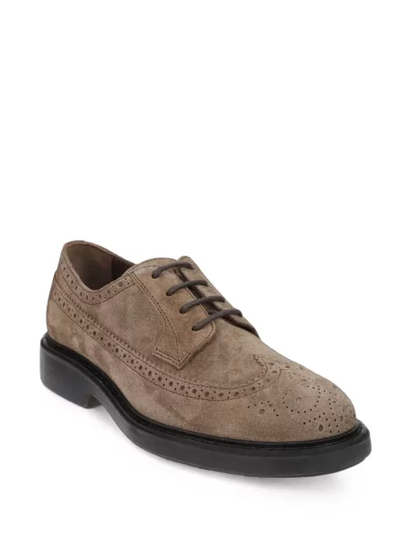 Brogues Hogan cu șireturi din dantelă maro