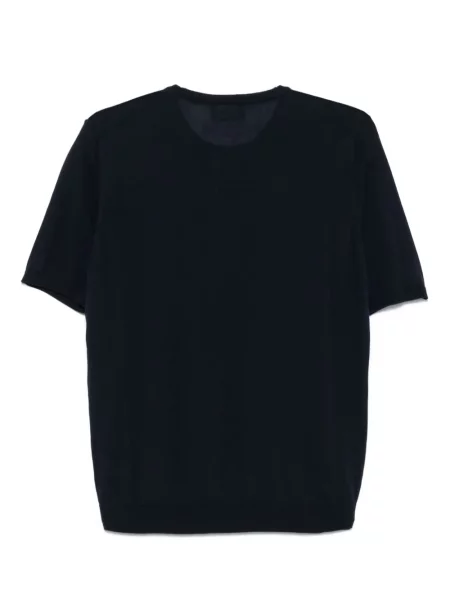 Tricou Roberto Collina tricotate albastru