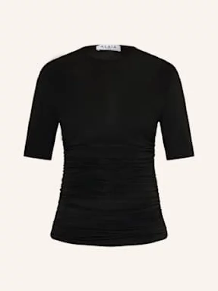 Alaïa T-Shirt schwarz czarna