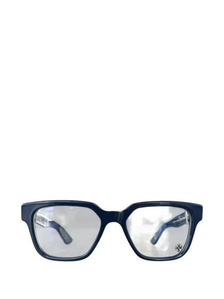 Ochelari de soare Chrome Hearts cu motiv cu inimi albastru