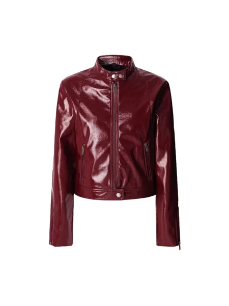 Kurtka jeansowa Pepe Jeans czerwona