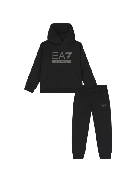 Komplet dresowy dziecięcy Ea7 Emporio Armani czarny