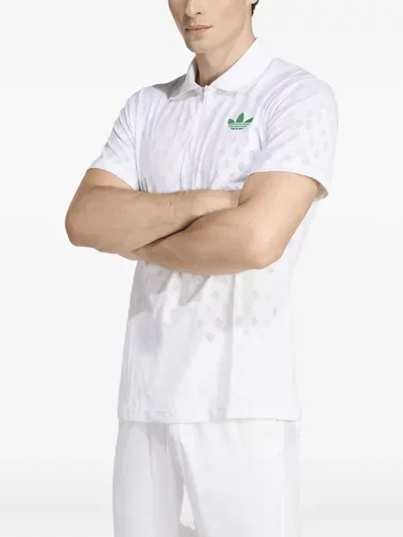 Бягане тениска Adidas с леопардов принт от джърси черно