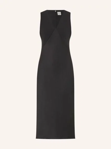 Calvin Klein Šaty Z Kombinace Materiálů černá
