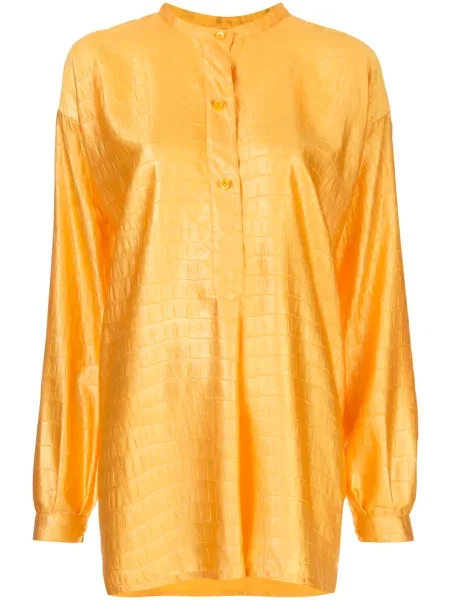 Satynowa koszula Sies Marjan pomarańczowa