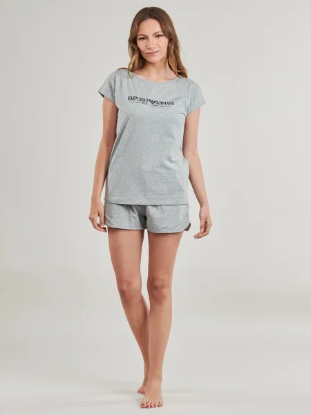 Košeľa Emporio Armani sivá