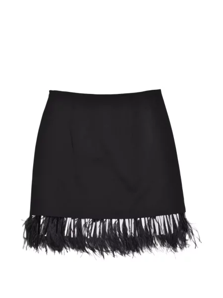 Fusta mini Brunello Cucinelli cu pene negru