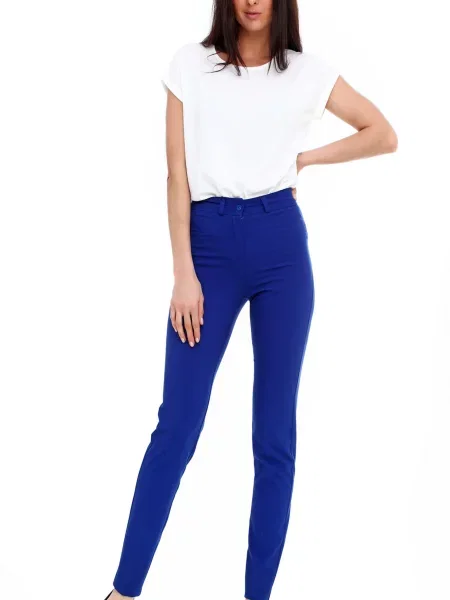 Штани повсякденні LadyLike бавовна/поліестер синій