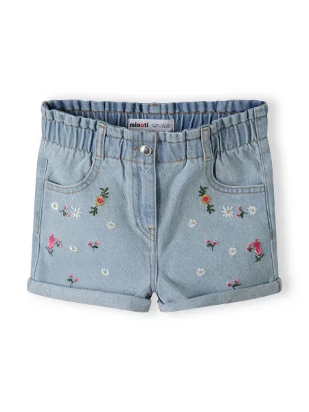MINOTI Jeans albastru denim / galben / verde alb