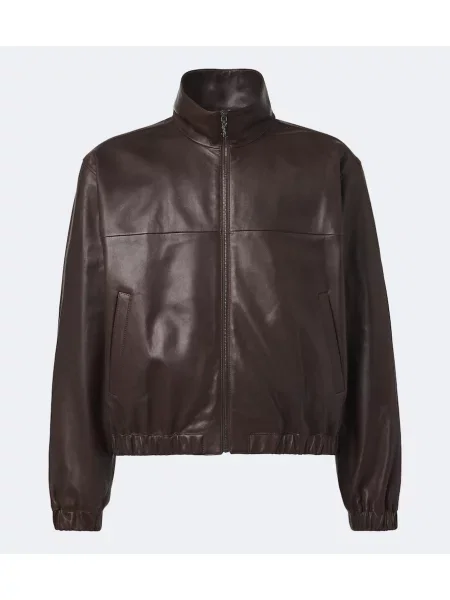 Geanta de piele Saint Laurent maro