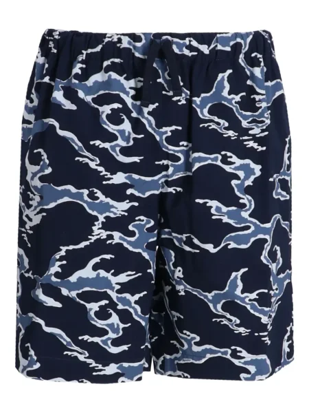 Pantaloni scurți Kenzo cu imagine albastru