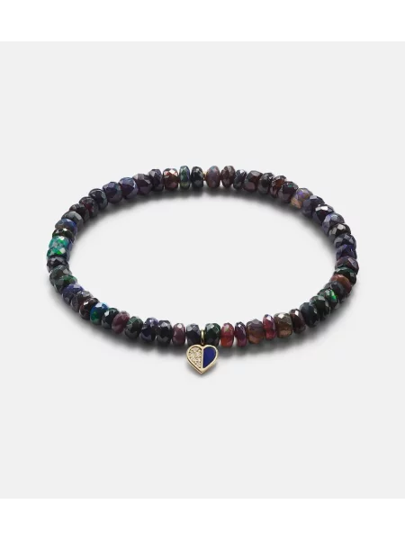 Obesek Sydney Evan z vzorcem srca črna