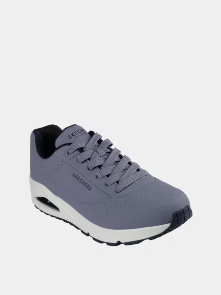 Кожаные кроссовки Skechers серые