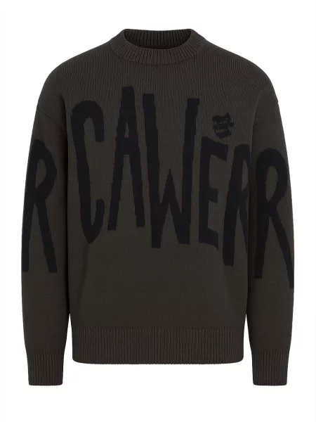 ROCAWEAR Svetr khaki černá