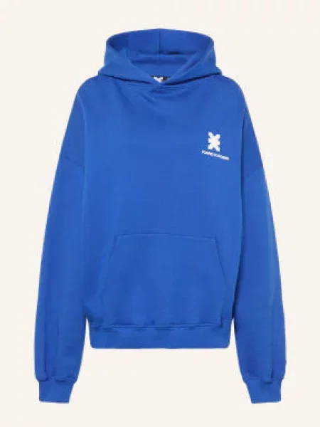 Karo Kauer Oversized Mikina S Kapucí modrá bílá