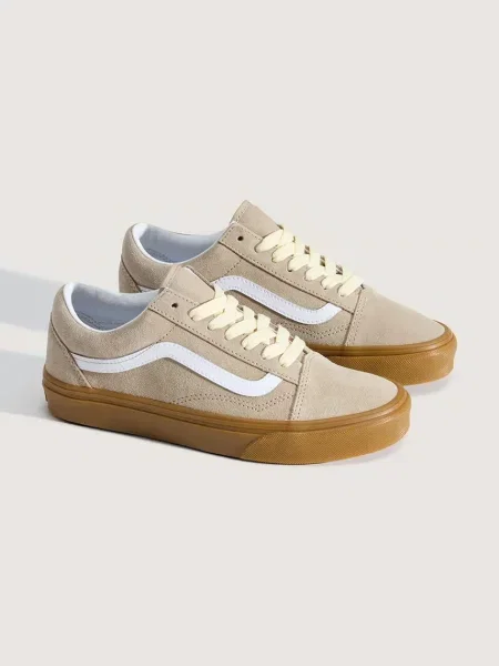 Vans Old Skool teniși piele întoarsă bej