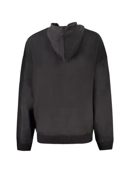 Hanorac cu glugă Calvin Klein cu autograf negru